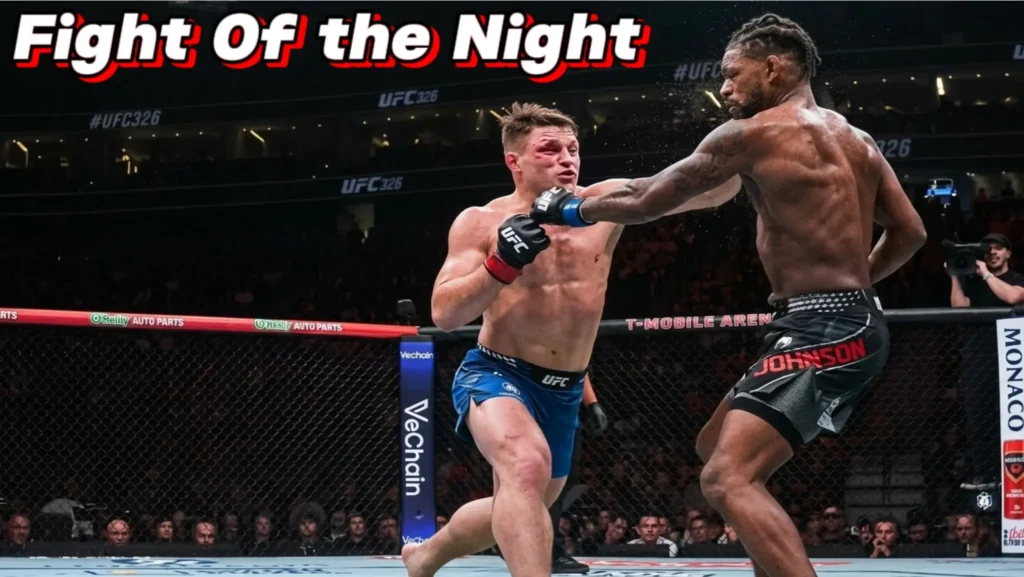 UFC 326 : Fight of the night drew dobar vs Michael Jackson.